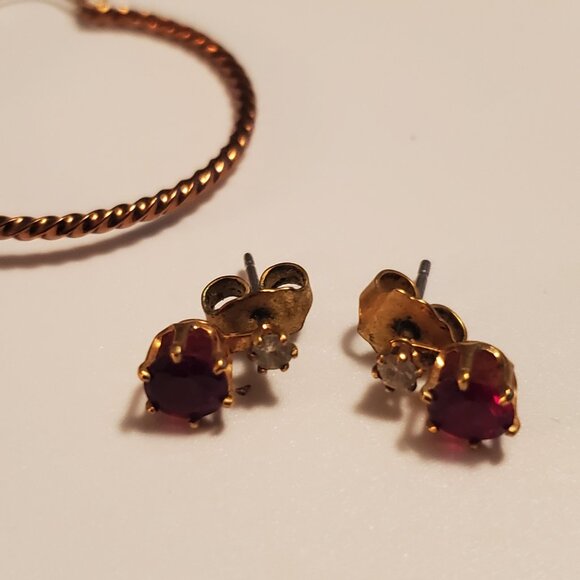 7 Pair of Earrings,  items # A- 1216- 1222, wt.55 grams. - Picture 3 of 16